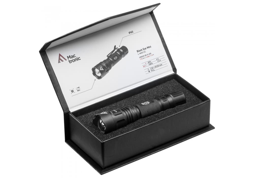 

Latarka ręczna Mactronic BLACK EYE MINI®, 135 lm