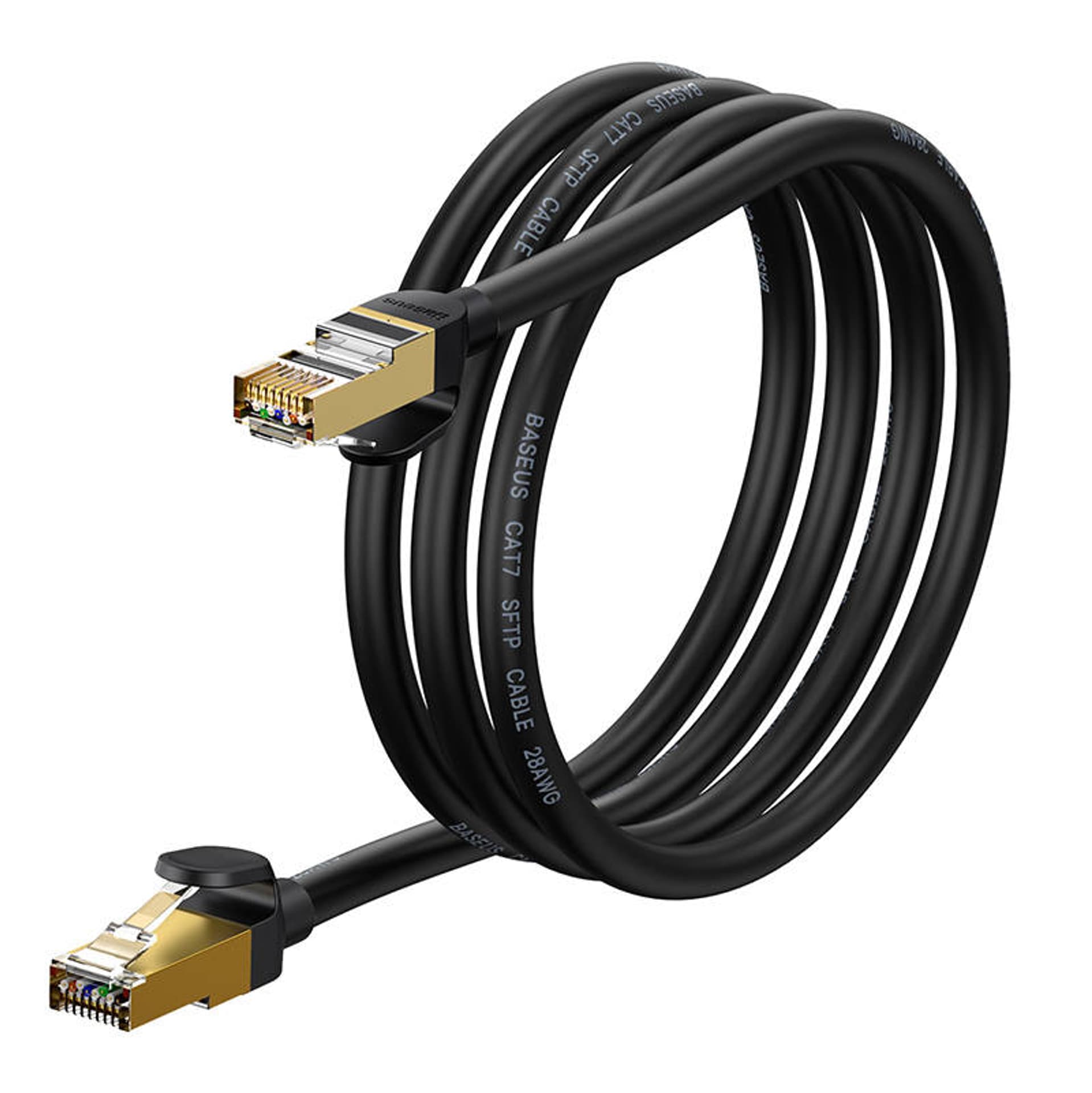 

Kabel sieciowy Baseus Ethernet RJ45, 10Gbps, 1.5m (czarny)