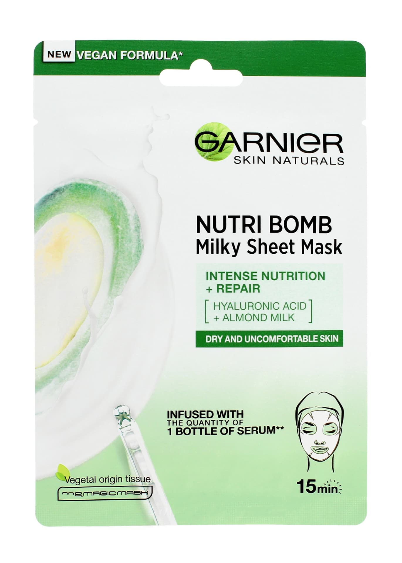 

Garnier Skin Naturals Maseczka na tkaninie odżywczo-odbudowująca Nutri Bomb 1szt