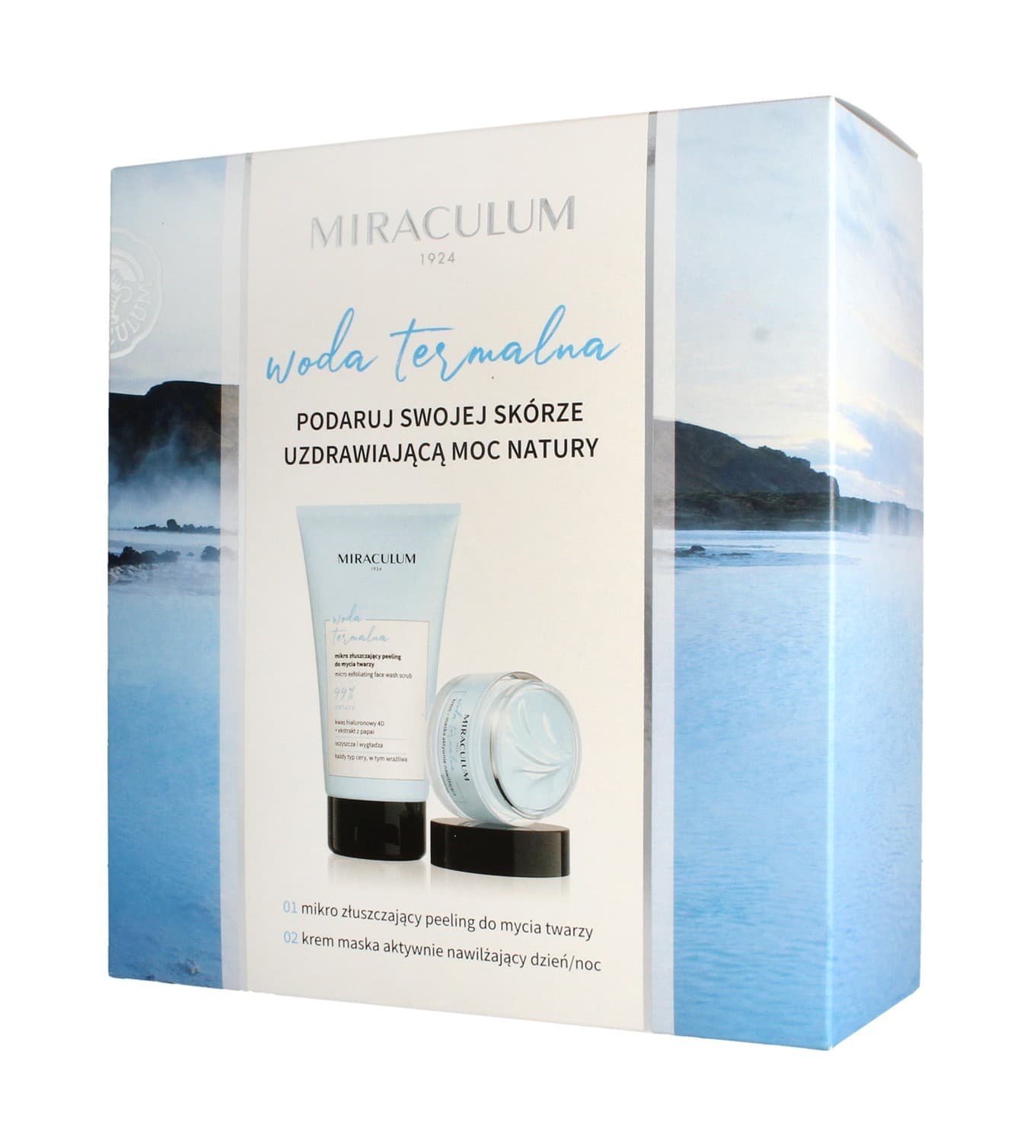 

Miraculum Zestaw Woda Termalna - Krem-maska 50ml +Peeling do twarzy 150ml