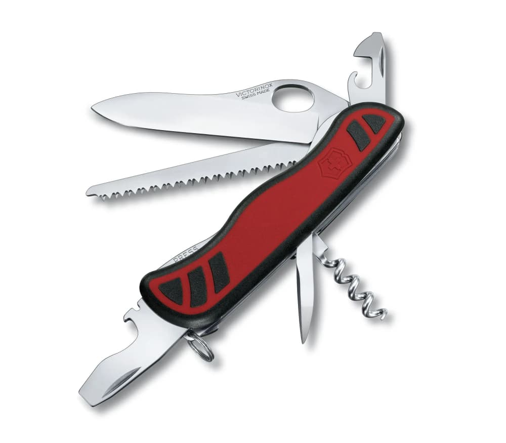 

Scyzoryk Victorinox Forester M Grip One Hand, 111mm, kompozyt, czerwono-czar