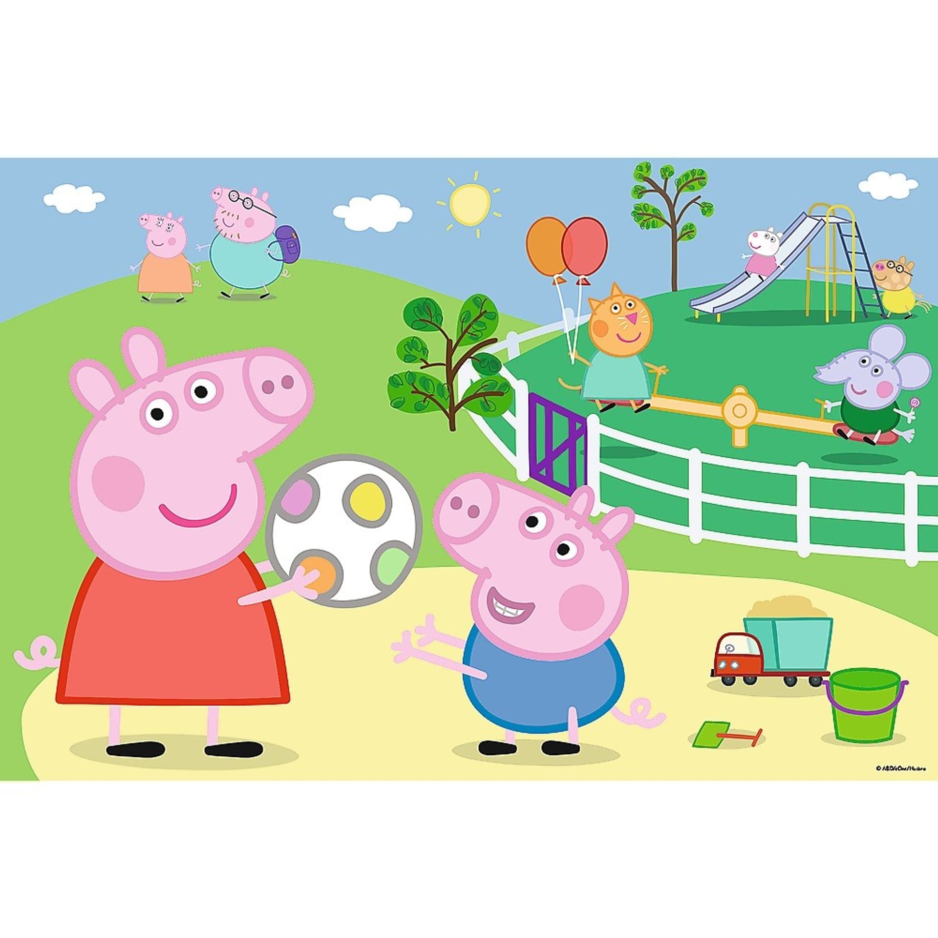 

Puzzle 60 elementów Zabawy w gronie przyjaciół Peppa Pig