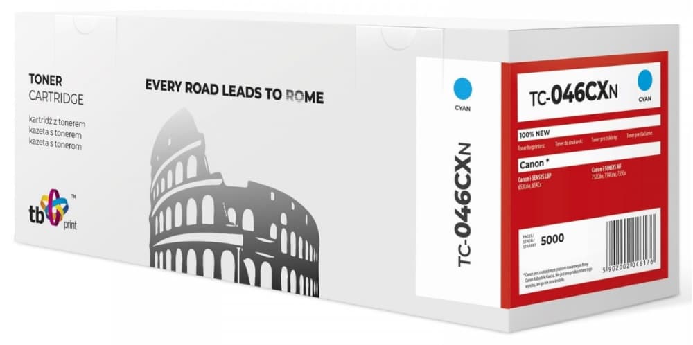 

Toner do Canon LBP 650C 046H TC-046CXN CY 100% nowy