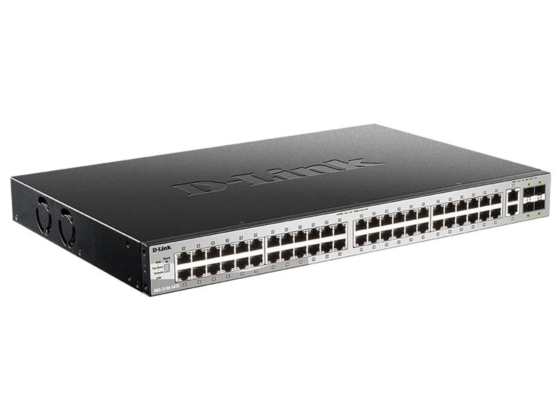 

DLINK DGS-3130-54TS/SI D-Link xStack 48X1000BASE-T, 2X10GBASE-T, 4XSFP+ Layer 3 Stackable Switch