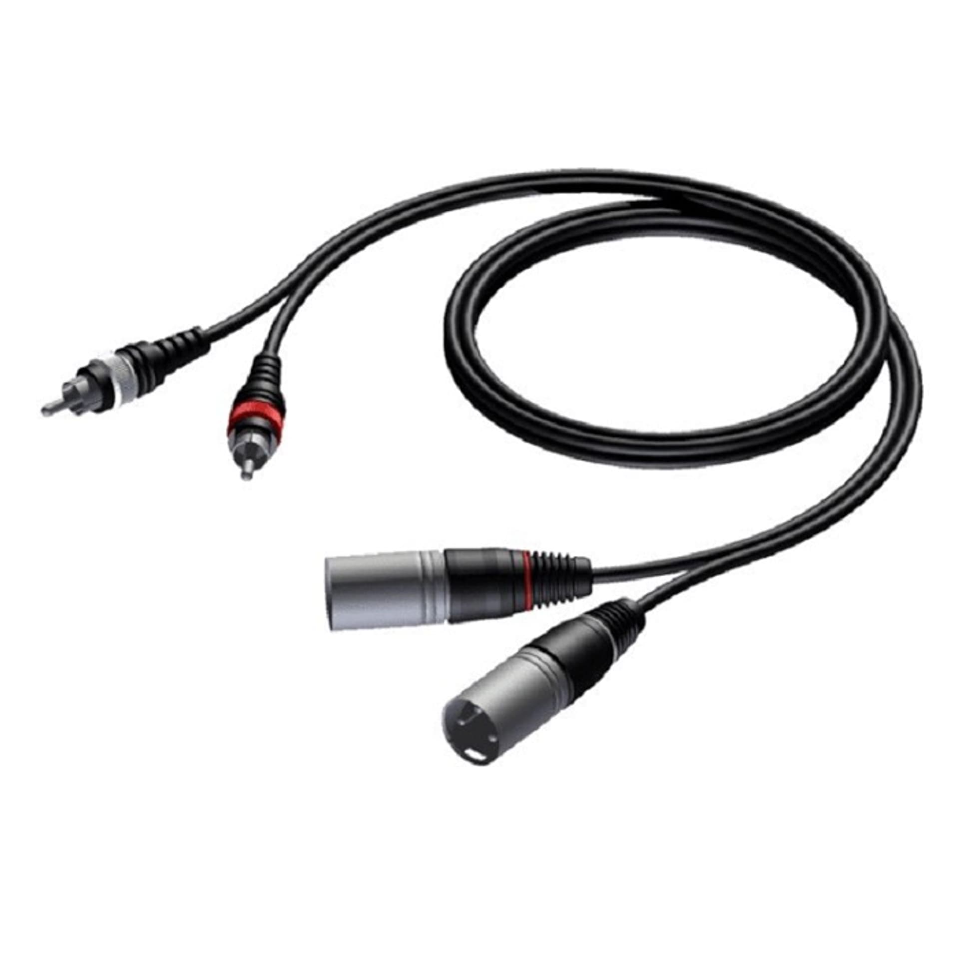 

Kabel audio 2x XLR męski - 2x RCA/CINCH męski 1.5m