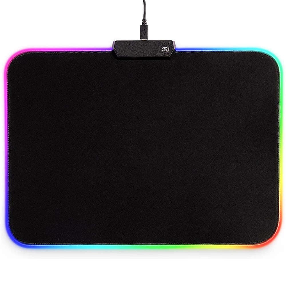 

Podkładka pod mysz na biurko Gamingowa podświetlenie LED 35x25cm Black