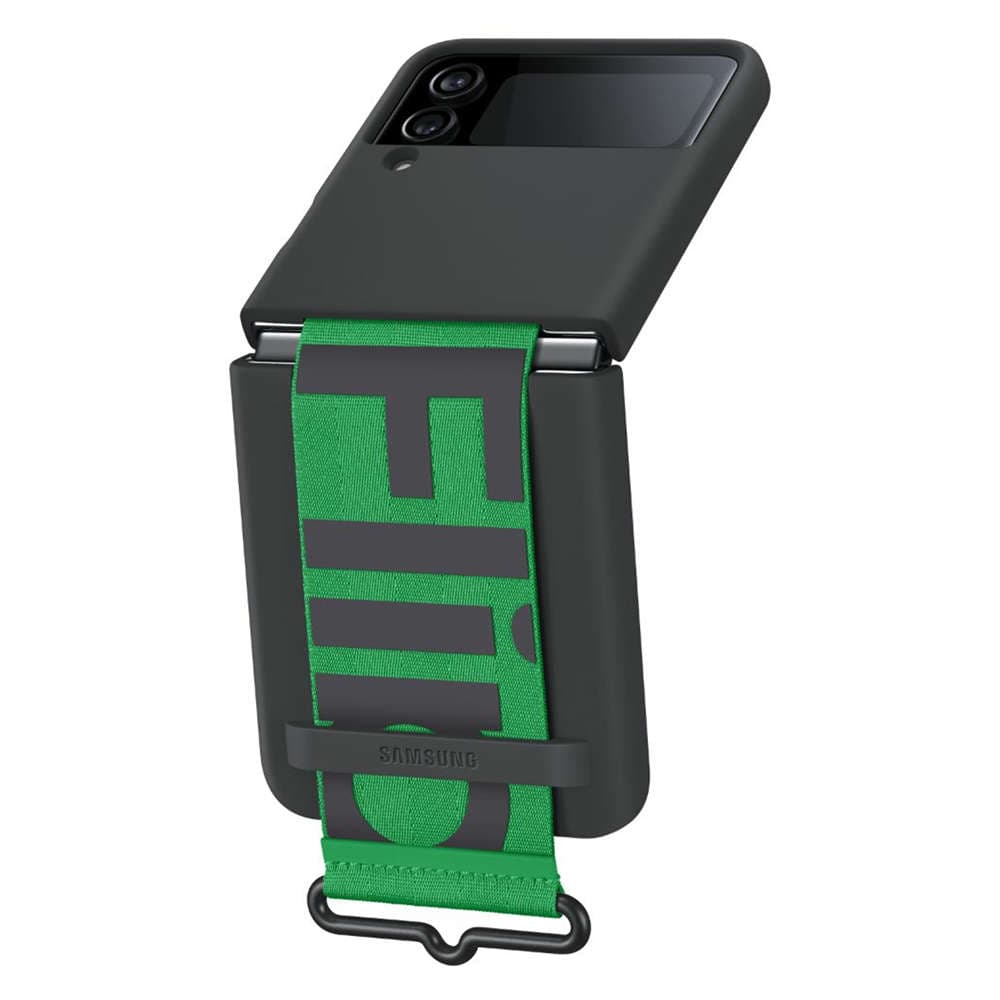 

Oryginalne etui Samsung Silicone Cover Strap do Samsung Galaxy Z Flip 4 Czarny