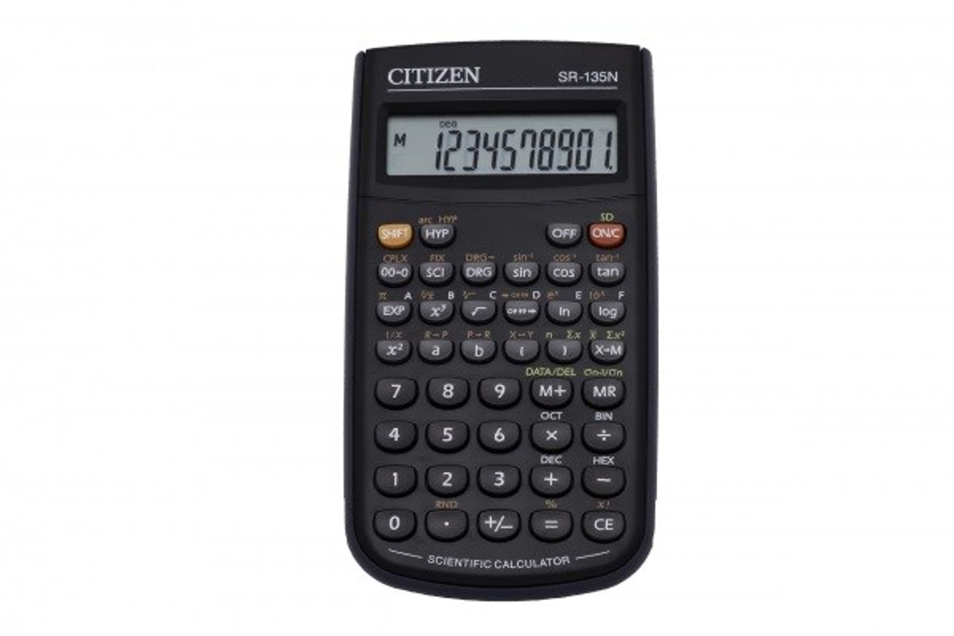 

CITIZEN KALKULATOR BIUROWY SR-135N, 10-CYFROWY, 154X84MM, ETUI, CZARNY