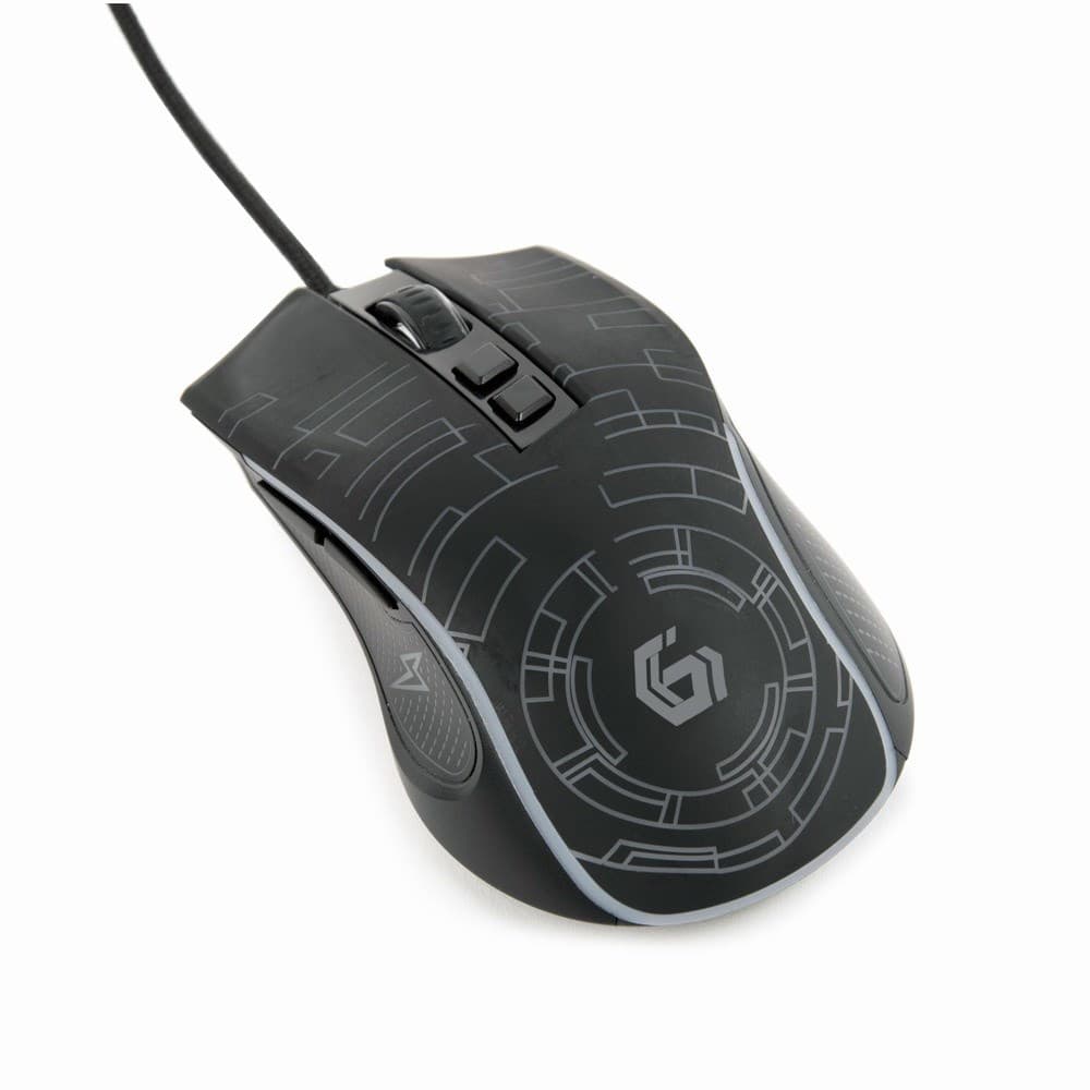 

GEMBIRD GAMINGOWA MYSZ Z PODŚWIETLENIEM RGB USB, CZARNA