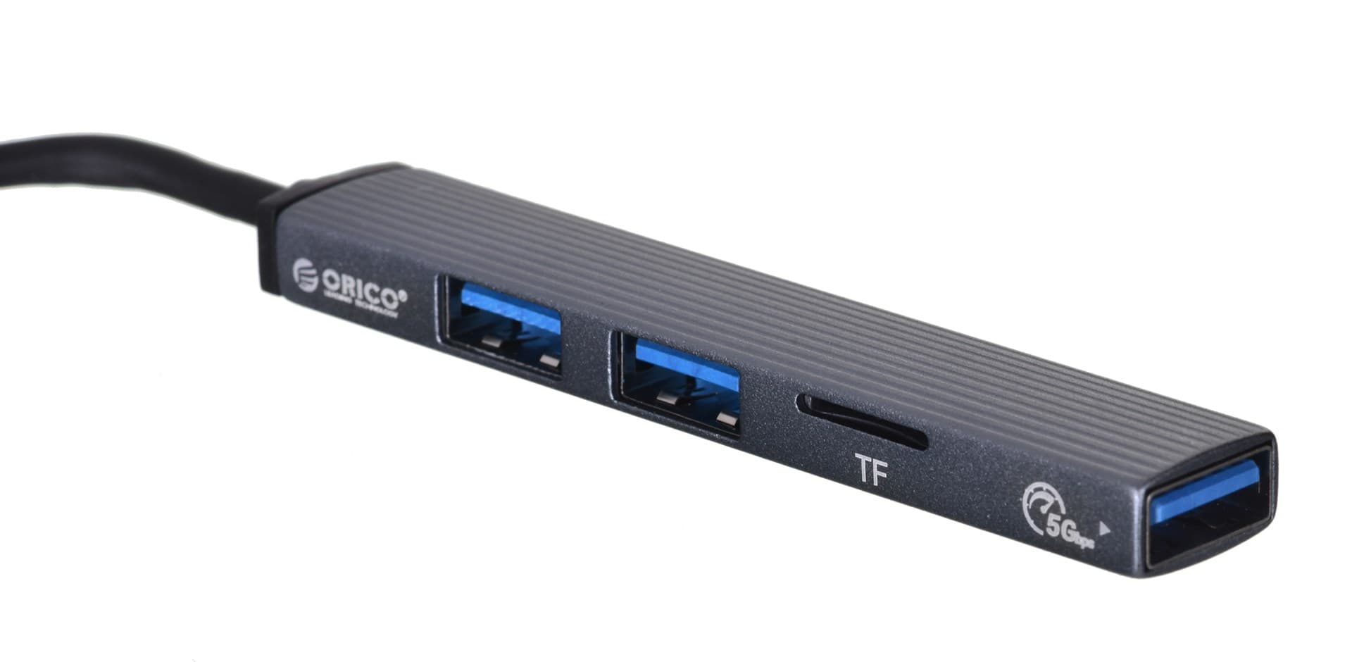 

ORICO HUB USB-C 3X USB-A, CZYT MICROSD, 5 GBPS,ALU