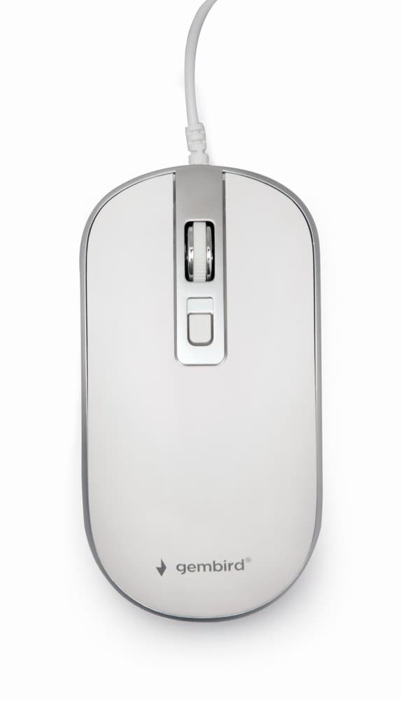 

GEMBIRD MYSZ MUS-4B-06-WS OPTYCZNA 1200DPI USB BIAŁO-SREBRNA