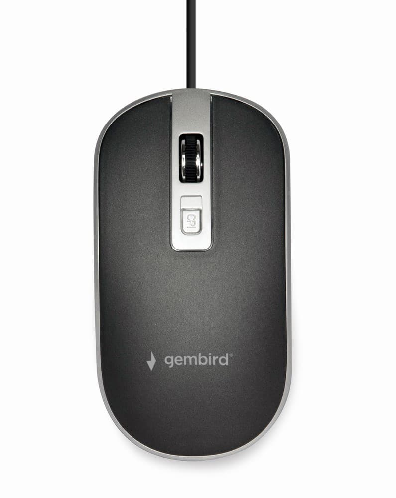 

GEMBIRD MYSZ MUS-4B-06-BS OPTYCZNA 1200DPI USB CZARNO-SREBRNA