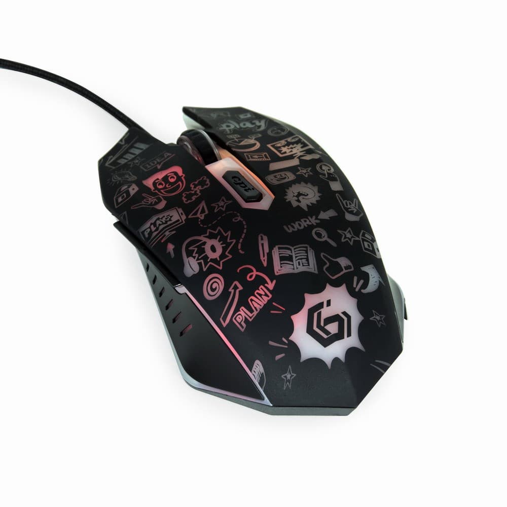 

GEMBIRD MYSZ MUS-6B-GRAFIX-01 OPTYCZNA LED 3600DPI USB CZARNA