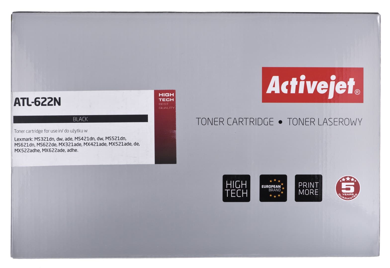 

Toner Activejet ATL-622N (zamiennik Lexmark 56F2H00; Supreme; 15000 stron; czarny)