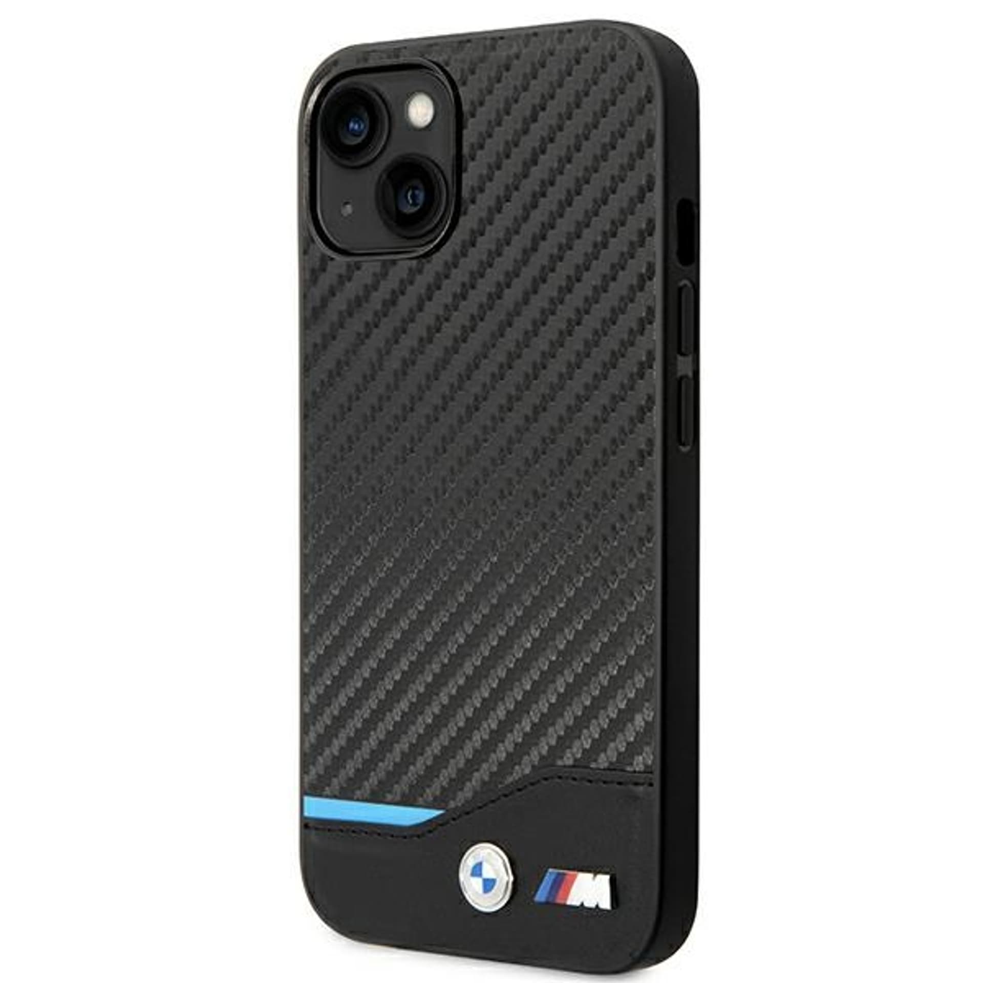 

Etui BMW BMHCP14S22NBCK iPhone 14 6,1" czarny/black Leather Carbon