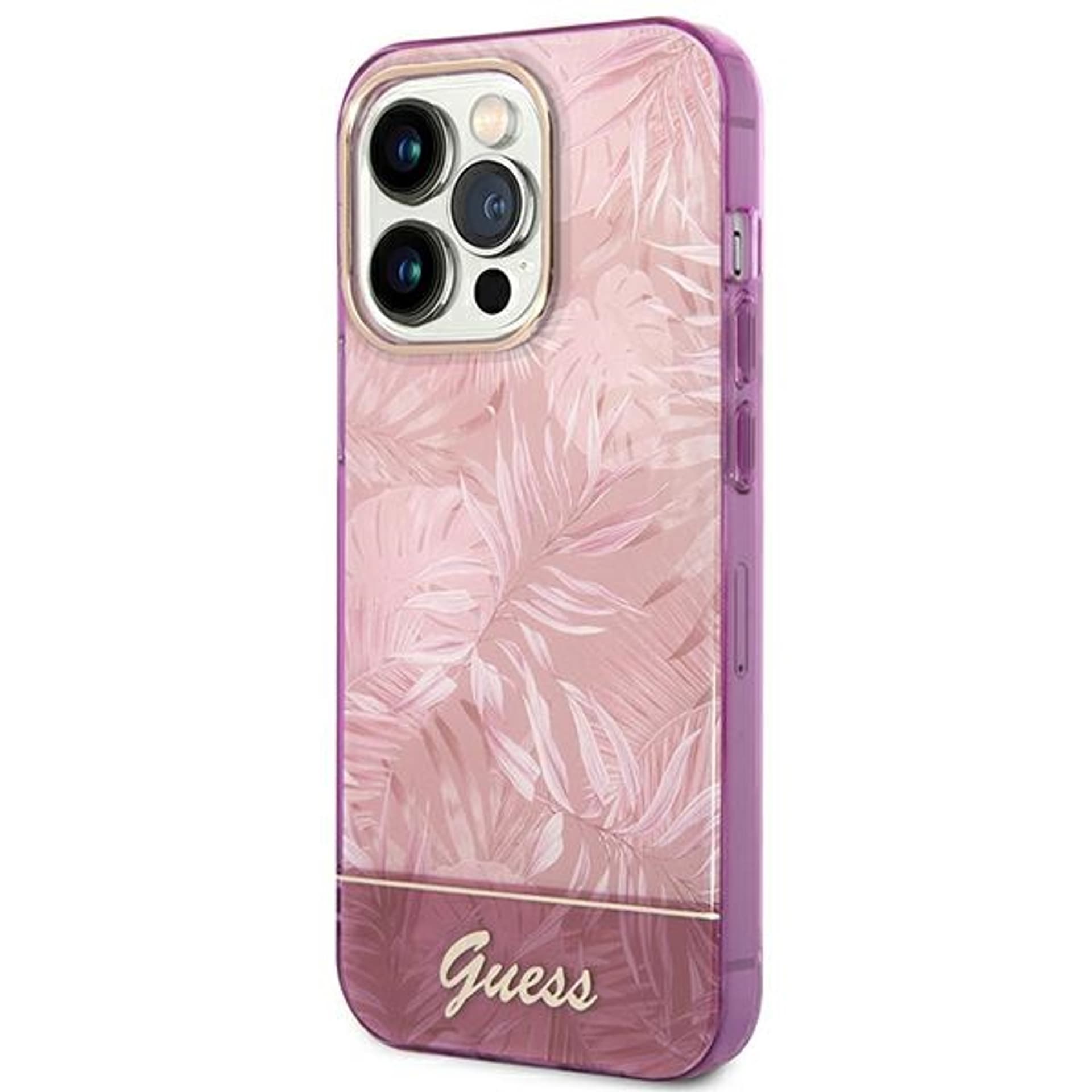 

Guess GUHCP14XHGJGHP iPhone 14 Pro Max 6,7" różowy/pink hardcase Jungle Collection