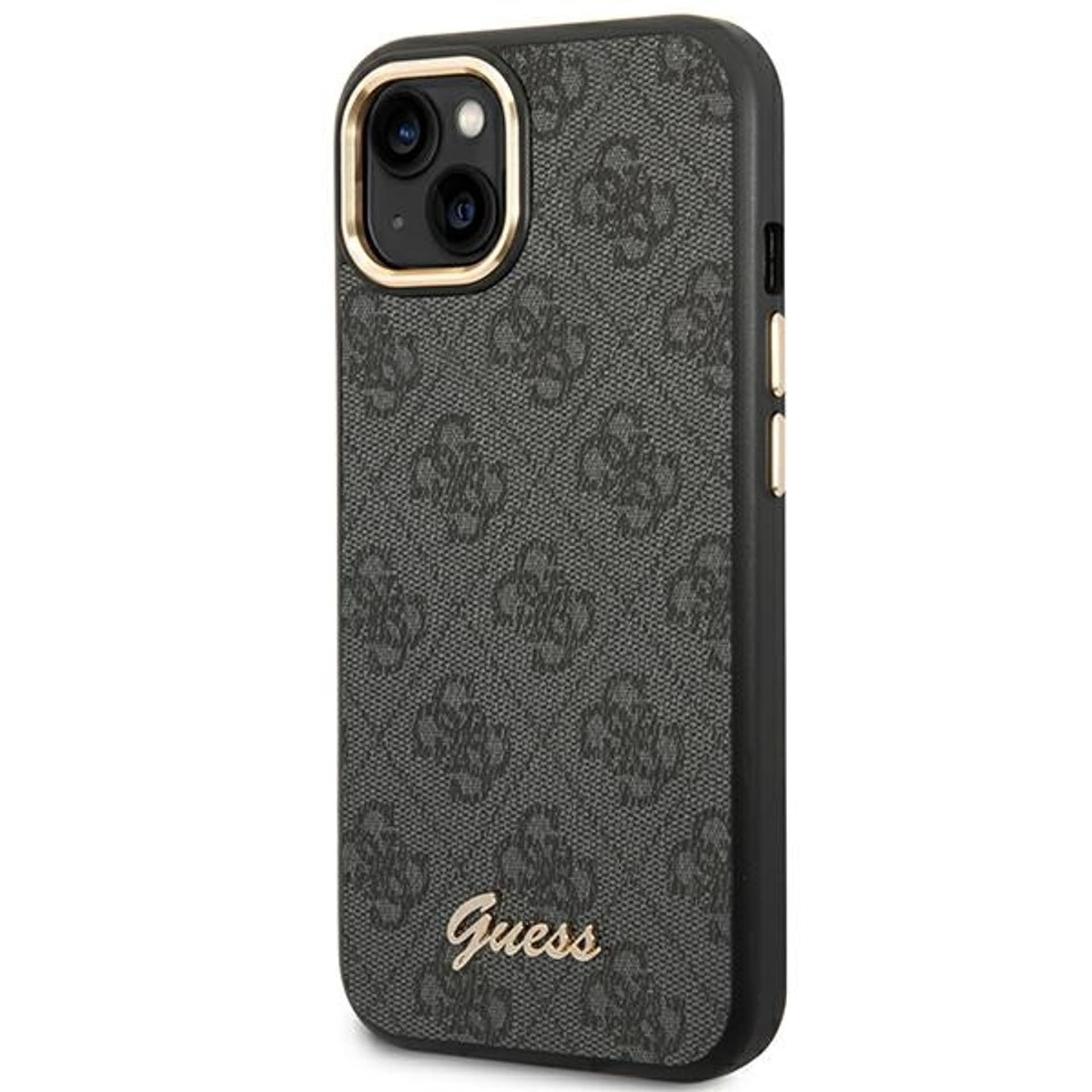 

Guess GUHCP14MHG4SHK iPhone 14 Plus 6,7" czarny/black hard case 4G Vintage Gold Logo