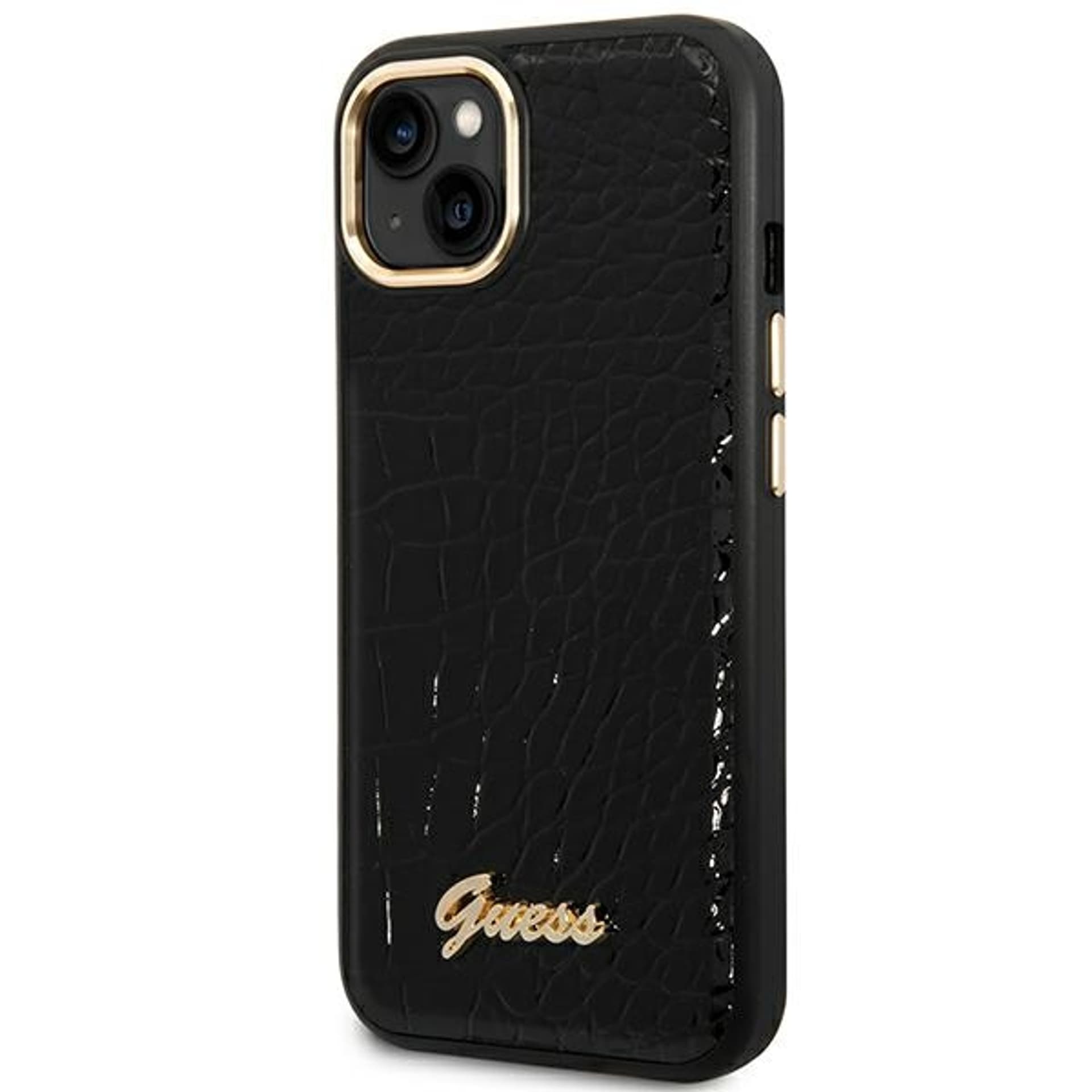

Guess GUHCP14SHGCRHK iPhone 14 6,1" czarny/black hardcase Croco Collection
