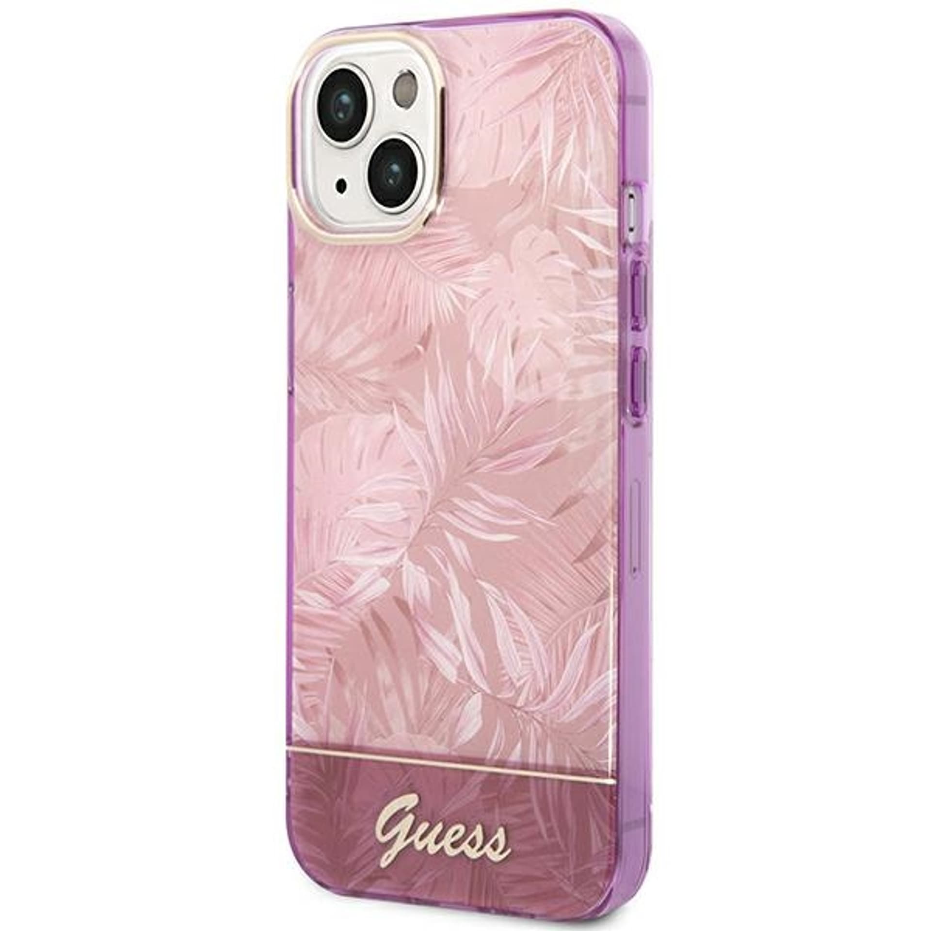 

Guess GUHCP14SHGJGHP iPhone 14 6,1" różowy/pink hardcase Jungle Collection