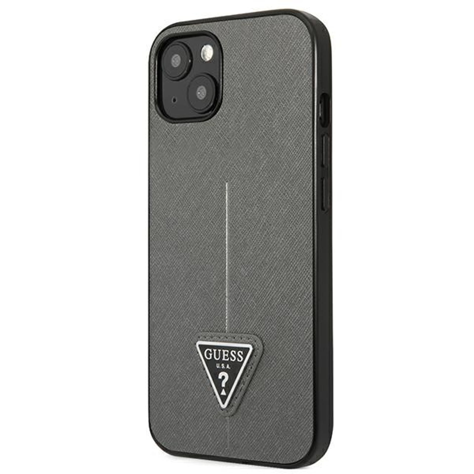 

Guess GUHCP14MPSATLG iPhone 14 Plus 6,7" srebrny/silver hardcase SaffianoTriangle Logo