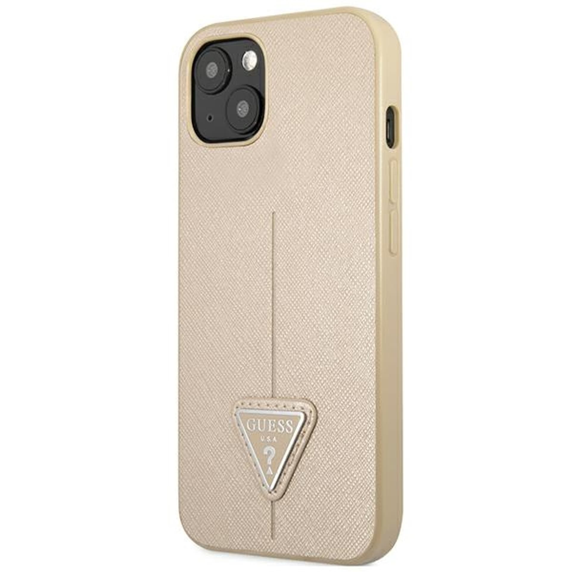

Guess GUHCP14MPSATLE iPhone 14 Plus 6,7" beżowy/beige hardcase SaffianoTriangle Logo
