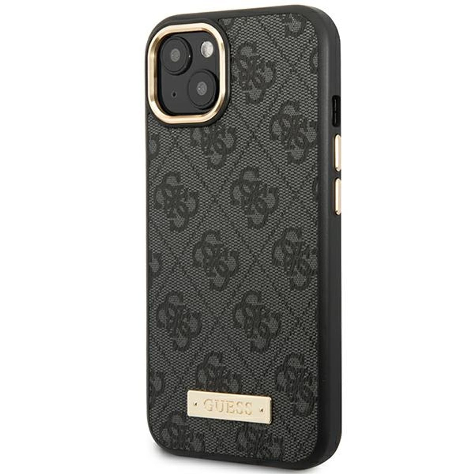 

Guess GUHMP14MU4GPRK iPhone 14 Plus 6,7" czarny/black hard case 4G Logo Plate MagSafe