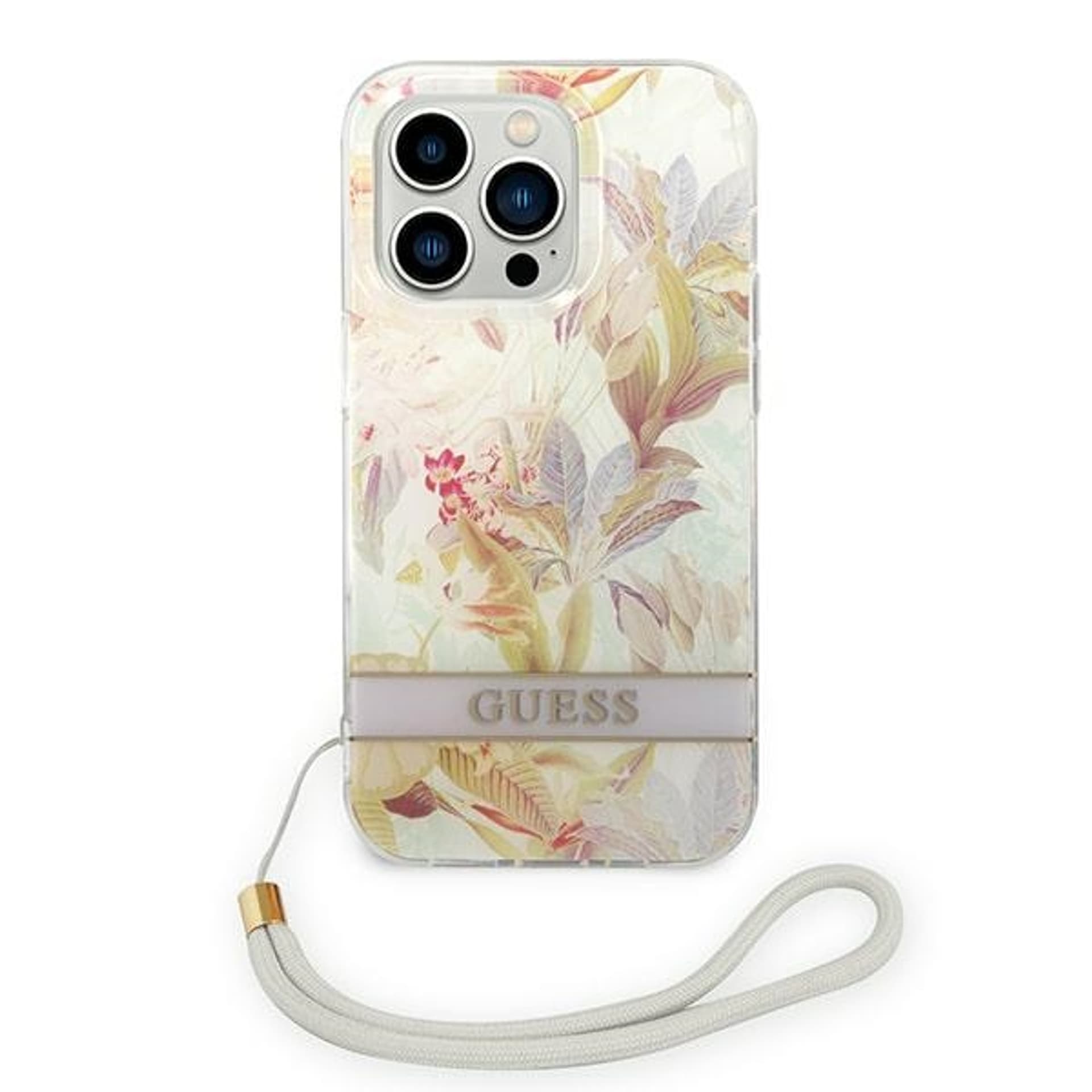 

Guess GUOHCP14XHFLSU iPhone 14 Pro Max 6,7" fioletowy/purple hardcase Flower Strap