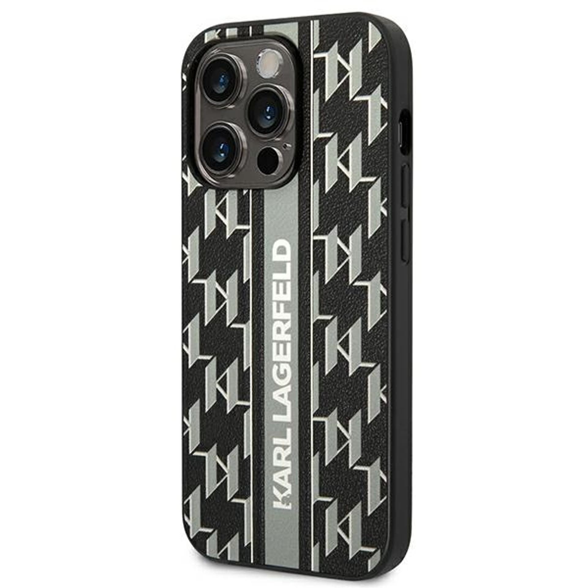 

Karl Lagerfeld KLHCP14XPGKLSKG iPhone 14 Pro Max 6,7" hardcase szary/grey Monogram Stripe