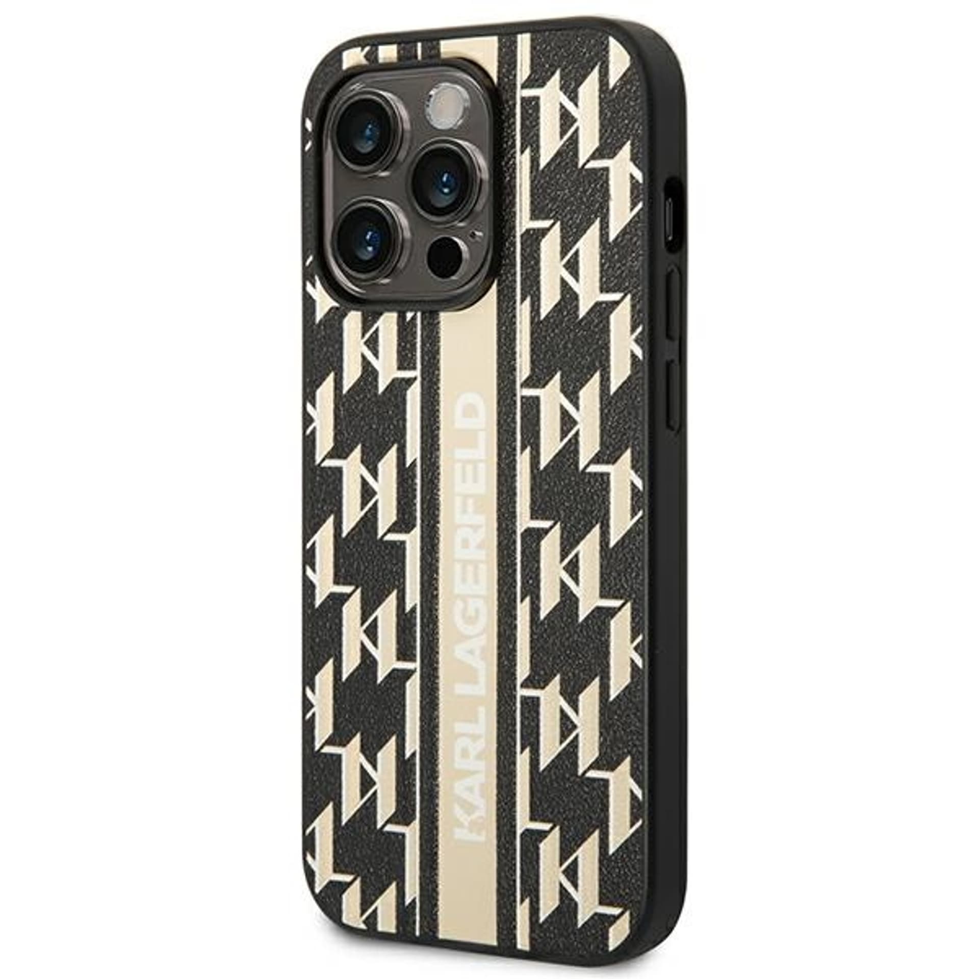 

Karl Lagerfeld KLHCP14LPGKLSKW iPhone 14 Pro 6,1" hardcase brązowy/brown Monogram Stripe