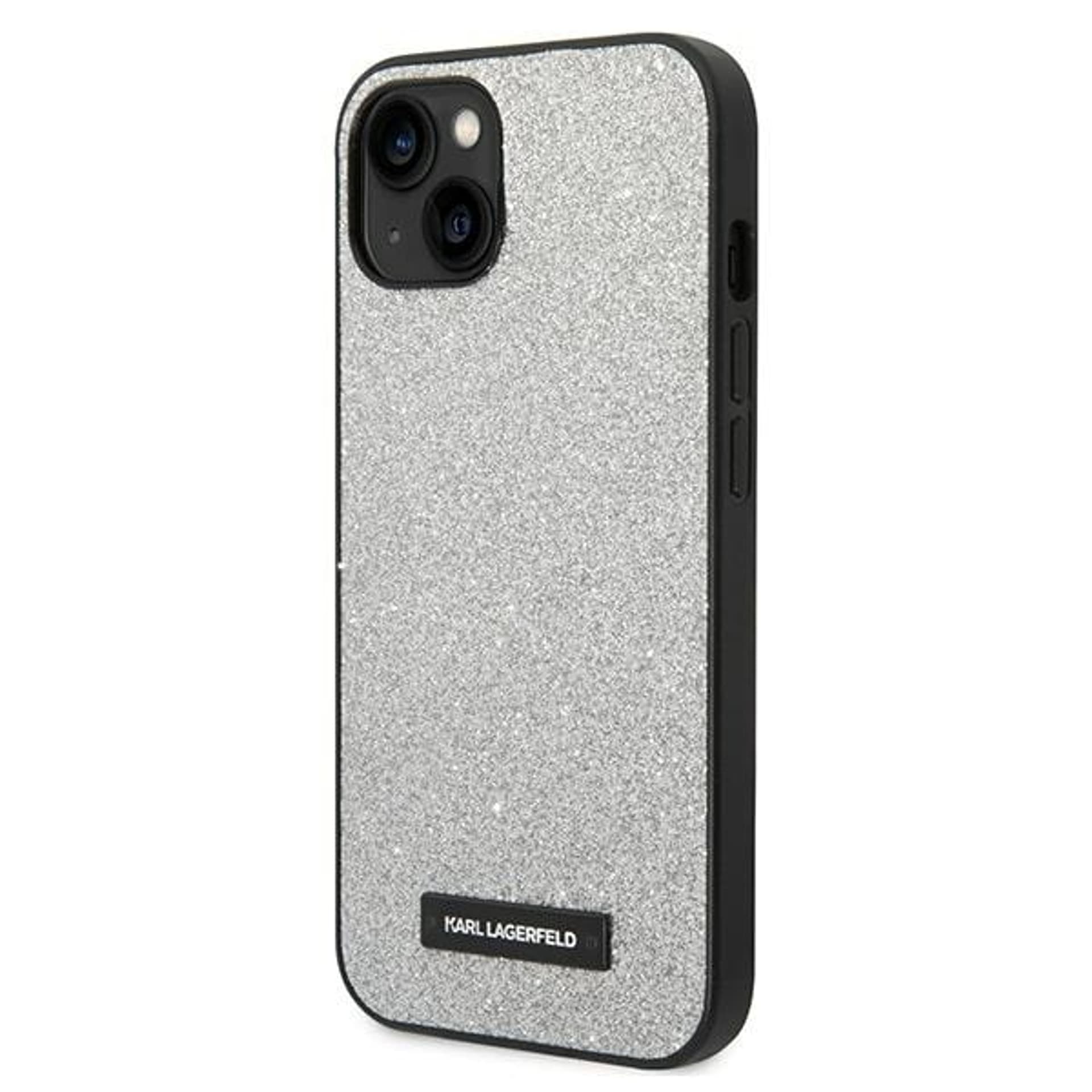 

Karl Lagerfeld KLHCP14MG2ELS iPhone 14 Plus 6,7" hardcase srebrny/silver Glitter Plaque Logo