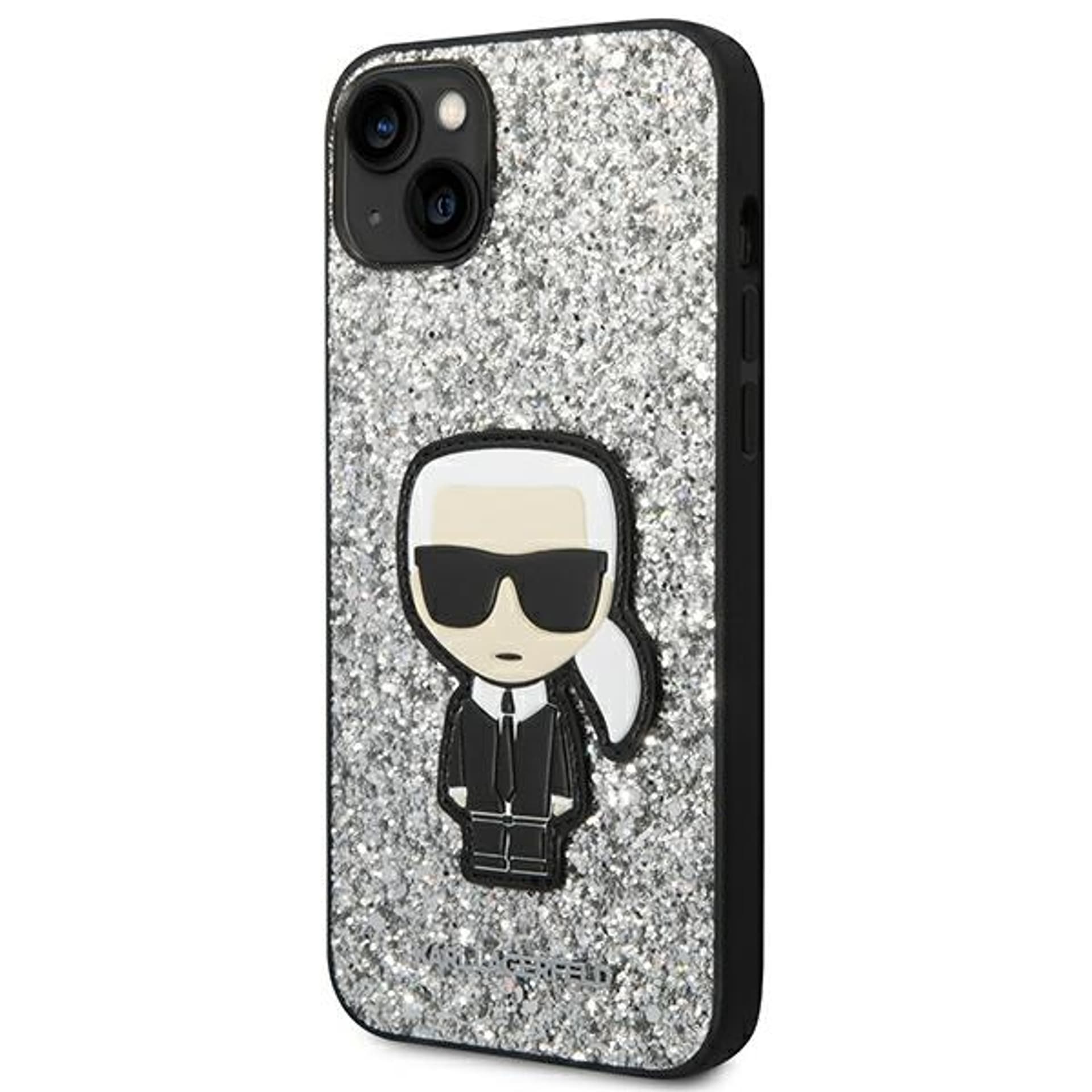 

Karl Lagerfeld KLHCP14SGFKPG iPhone 14 6,1" hardcase srebrny/silver Glitter Flakes Ikonik