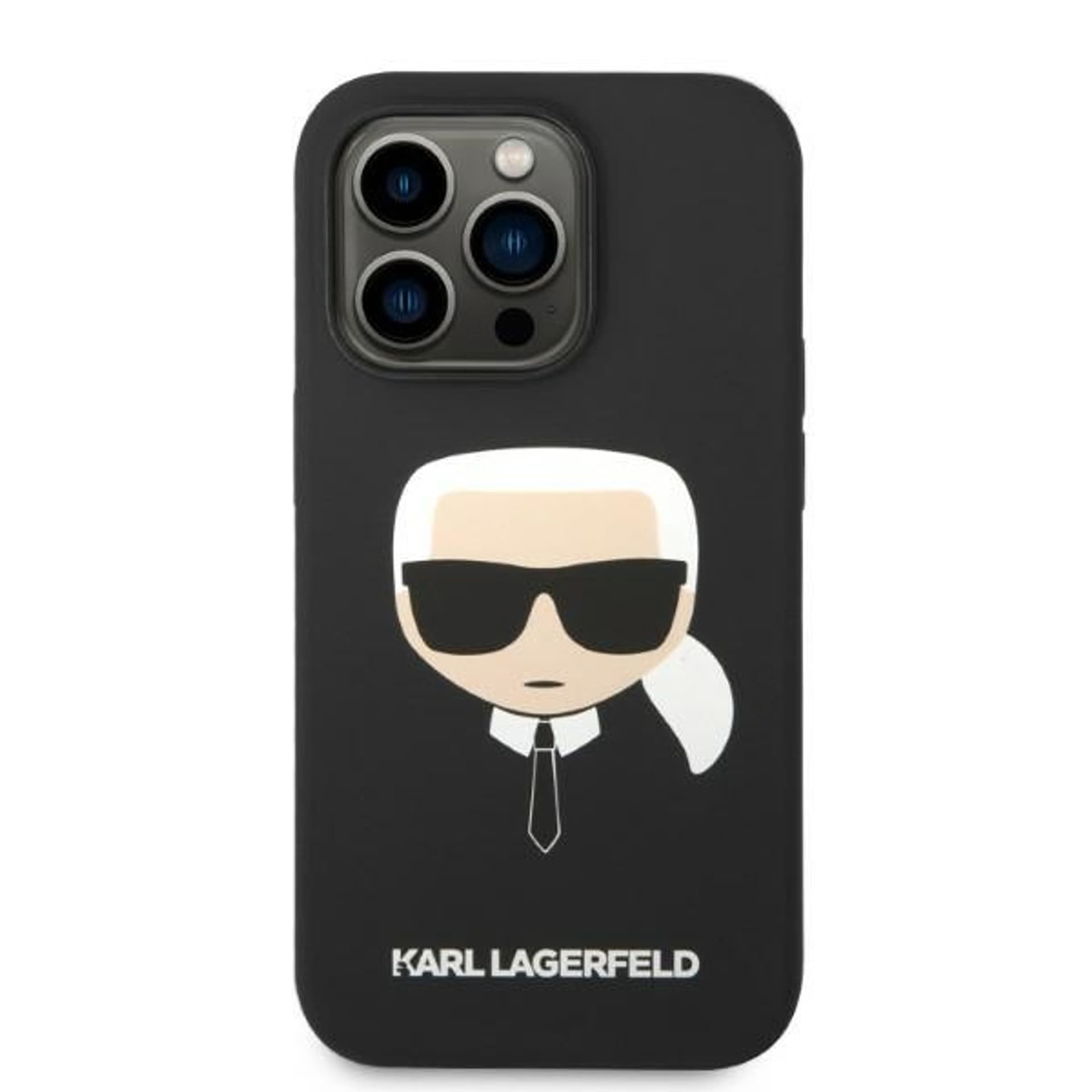 

Karl Lagerfeld KLHMP14XSLKHBK iPhone 14 Pro Max 6,7" hardcase czarny/black Silicone Karl`s Head Magsafe