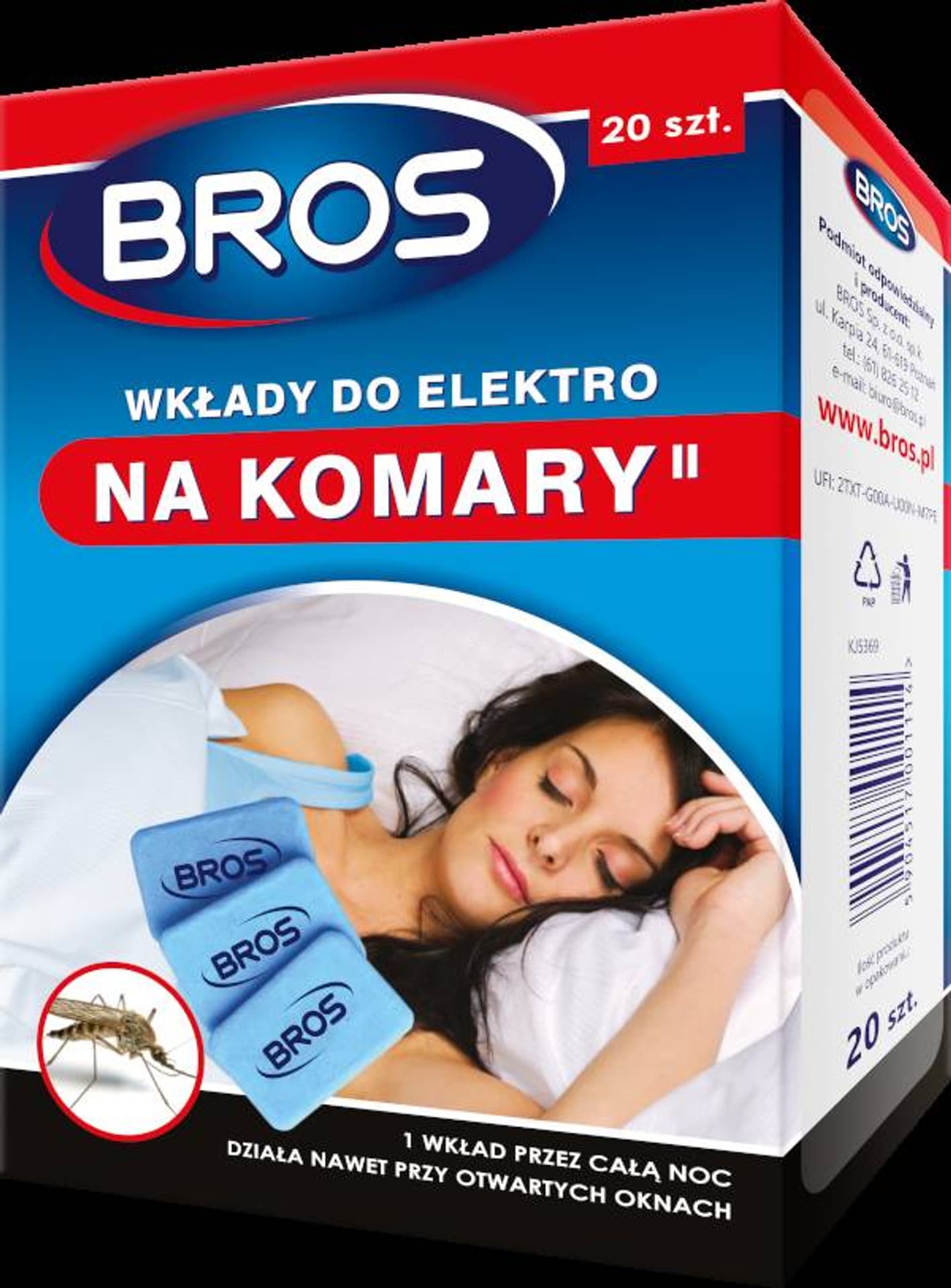 

Wkłady do Bros Elektro na komary 20+10 sztuk