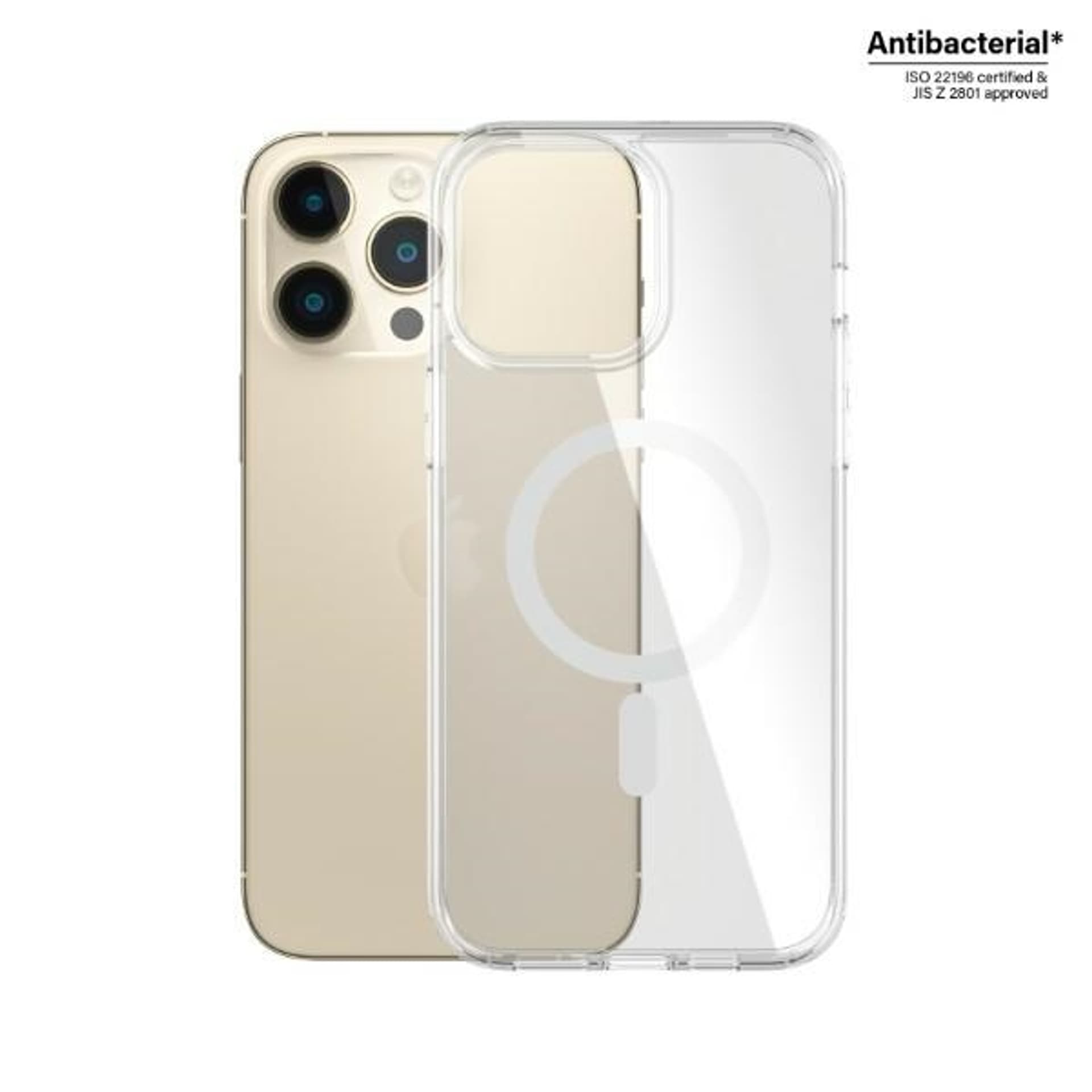 

PanzerGlass HardCase iPhone 14 Pro Max 6,7" MagSafe Antibacterial Military grade transparent 0412