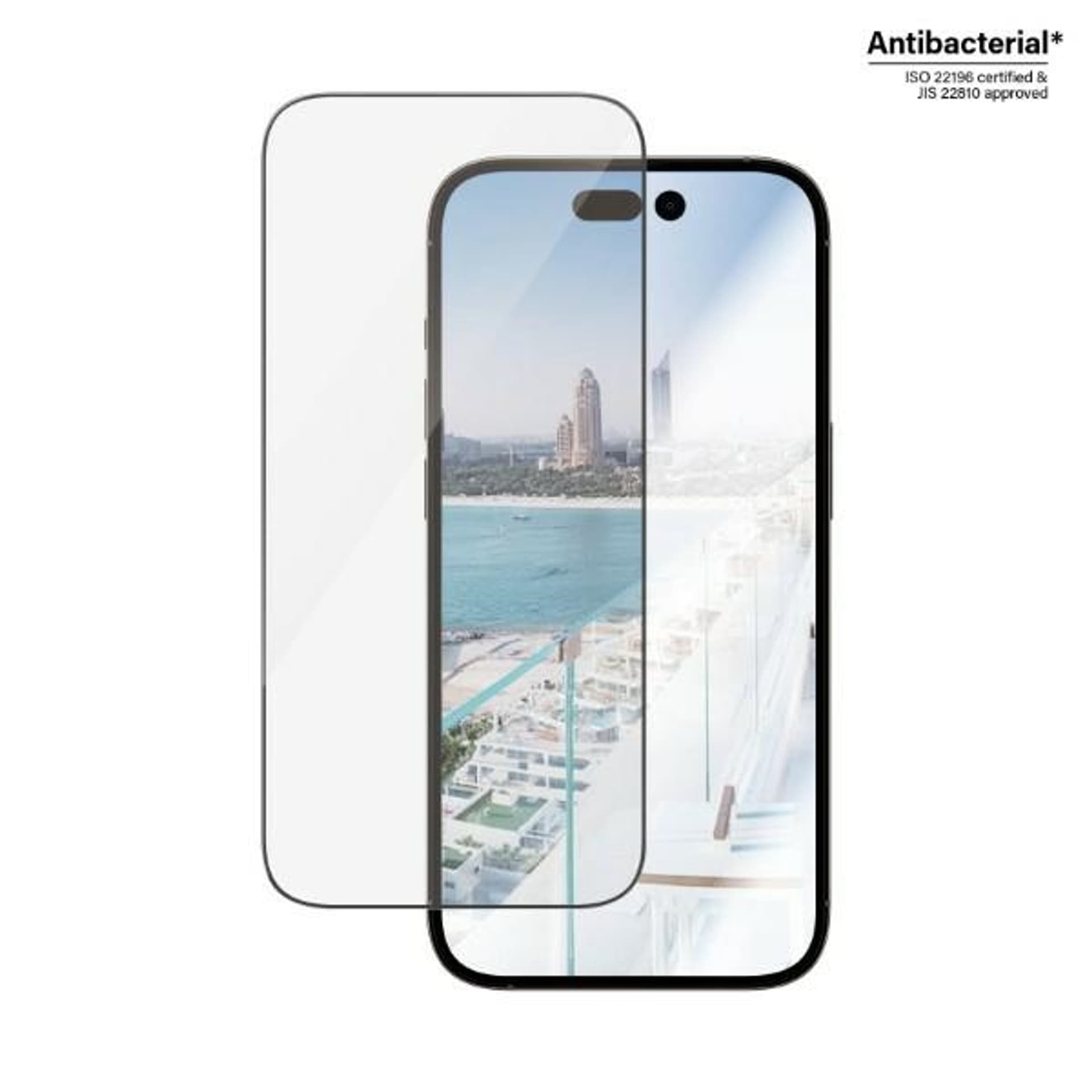 

PanzerGlass Ultra-Wide Fit iPhone 14 Pro 6,1" Screen Protection Anti-reflective Antibacterial Easy Aligner Included 2788