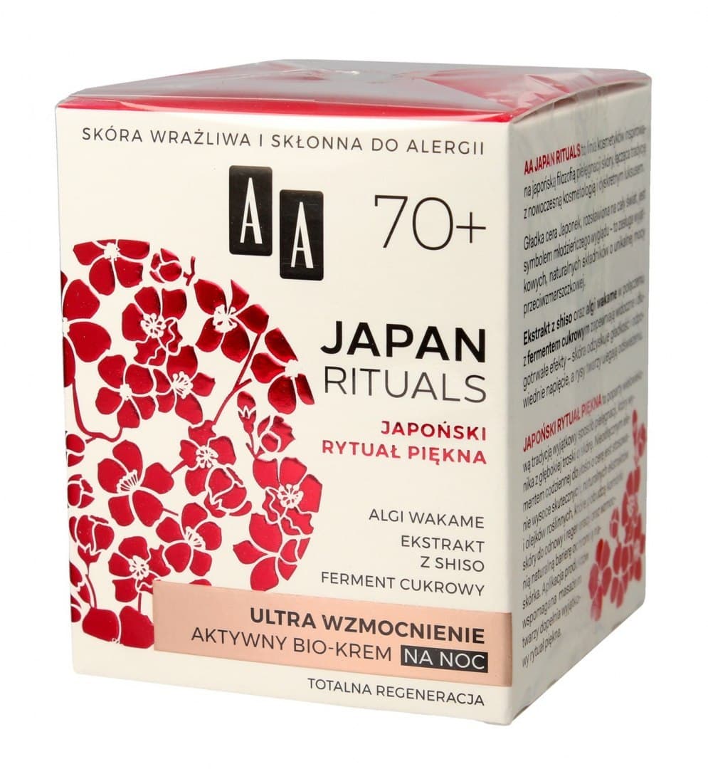 

AA Japan Rituals 70+ Aktywny Bio-Krem na noc - ultra wzmocnienie 50ml