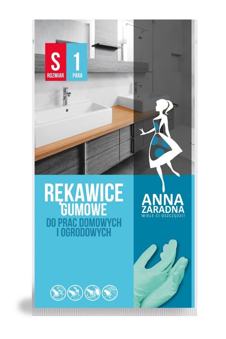 

Rękawice gumowe S ANNA ZARADNA R-0745