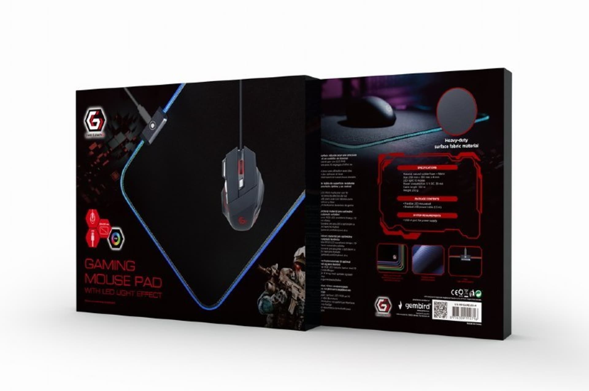 

Podkładka pod mysz LED rozmiar M