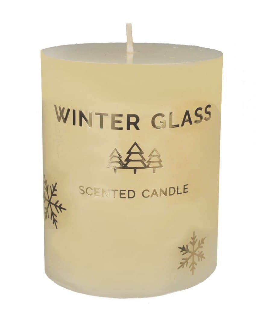 

Artman Boże Narodzenie Świeca zapachowa Winter Glass kremowa - walec mały 1szt