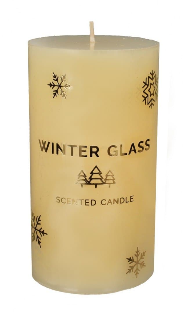 

Artman Boże Narodzenie Świeca zapachowa Winter Glass kremowa - walec średni 1szt