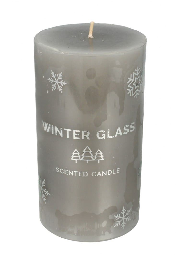 

Artman Boże Narodzenie Świeca zapachowa Winter Glass szara - walec średni 1szt