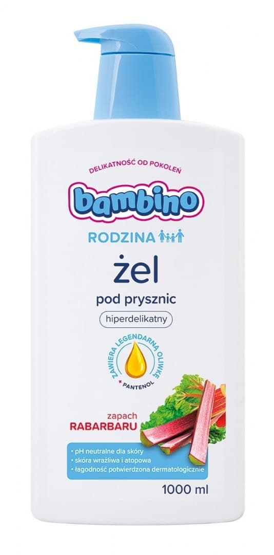 

Bambino Rodzina Żel pod prysznic hiperdelikatny - Zapach Rabarbaru 1000ml