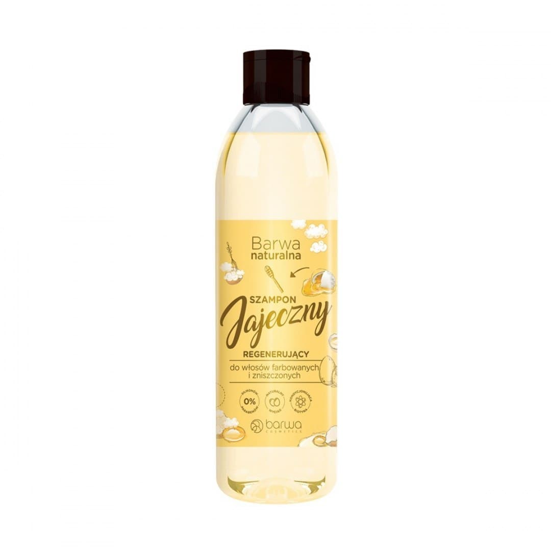 

Barwa Naturalna Szampon do włosów Jajeczny regenerujący - włosy farbowane i zniszczone 300ml