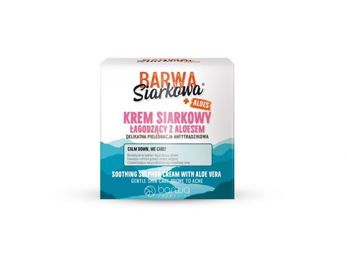 

Barwa Siarkowa + Aloes Krem siarkowy łagodzący z aloesem - pielęgnacja antytrądzikowa 50ml