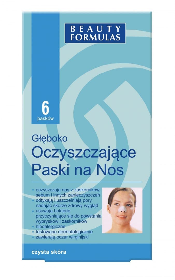 

Beauty Formulas Skin Care Głęboko oczyszczające paski na nos