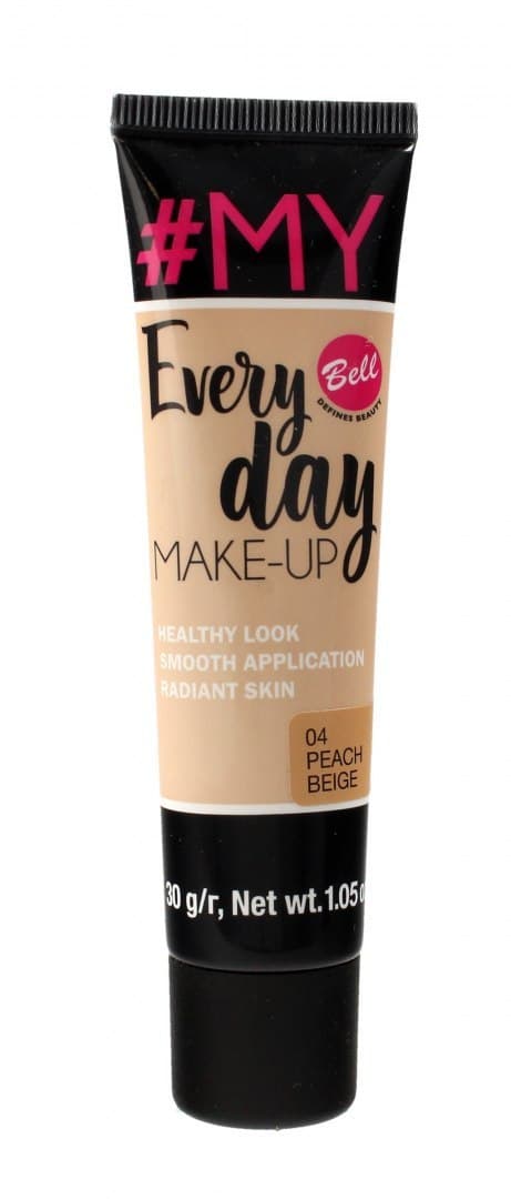 

Bell #My Everyday Make-Up Podkład wyrównujący koloryt nr 04 Peach Beige 30g