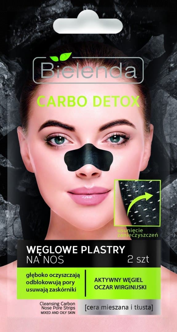 

Bielenda Carbo Detox Czarny Węgiel Plastry oczyszczające na nos 1op.-2szt