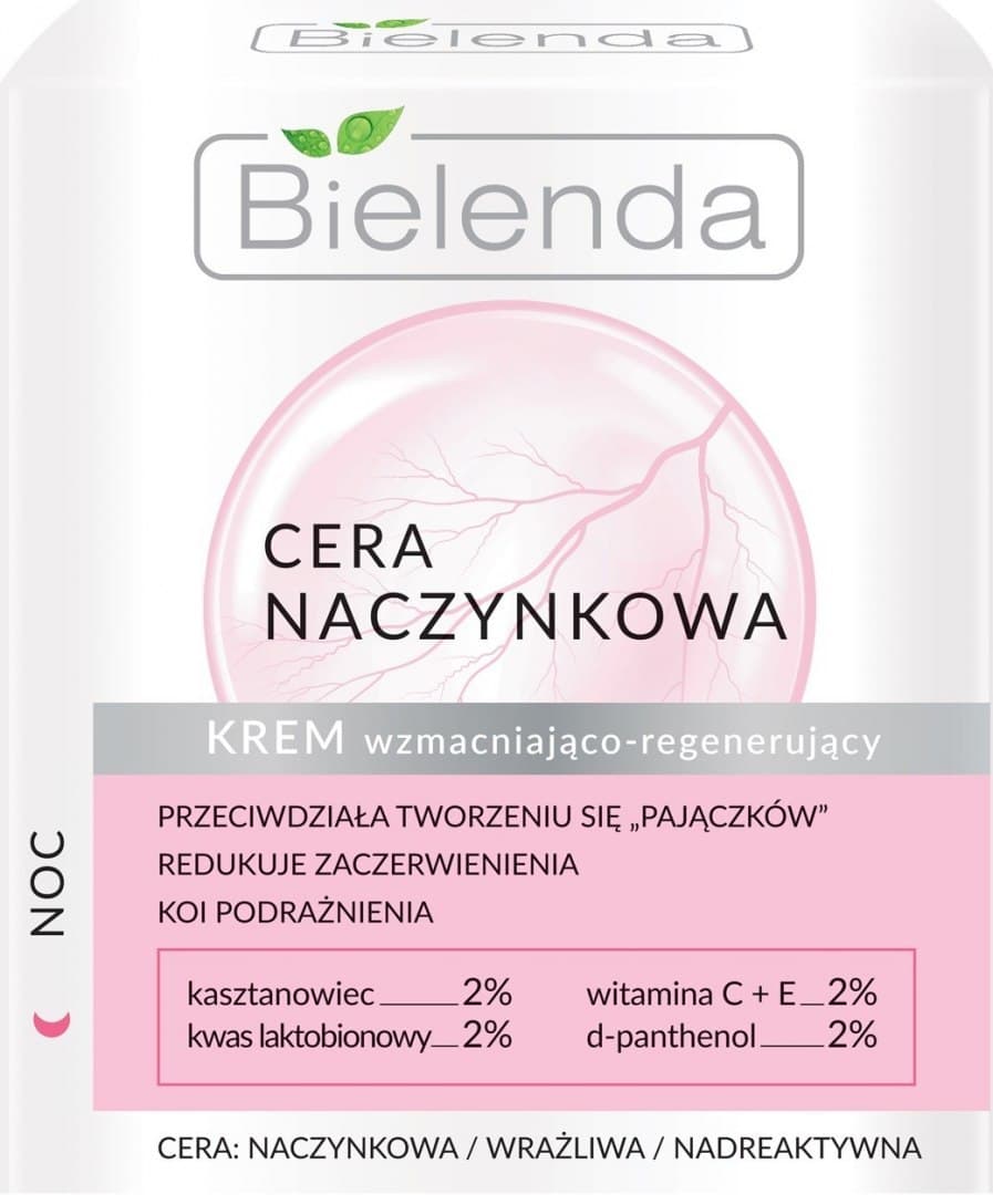 

Bielenda Cera Naczynkowa Krem wzmacniająco-regenerujący na noc 50ml