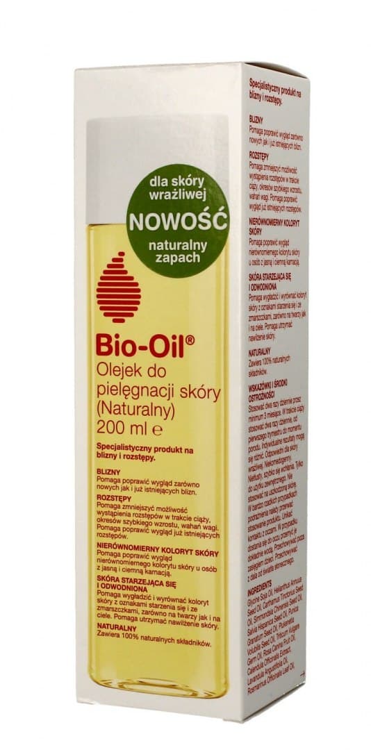 

Bio-Oil Naturalny Olejek do pielęgnacji skóry wrażliwej na blizny i rozstępy 200ml