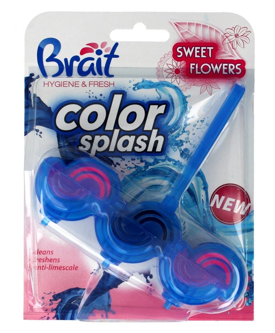 

Brait Kostka toaletowa 2-fazowa Color Splash do WC Sweet Flowers 45g